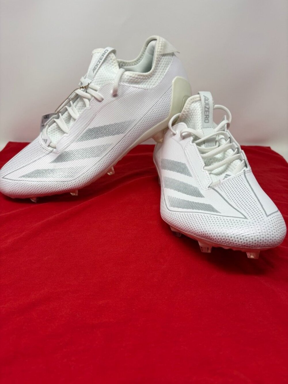 Adidas Adizero Electric.1 Football Cleats White Silver NWT Men's 13